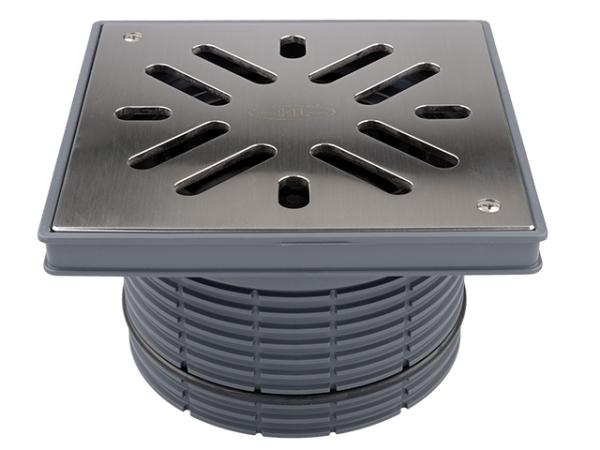 Aufsatz d 195mm, Gussrahmen 260x260mm / Gussrost 226x226mm, verschraubbar  HL624V